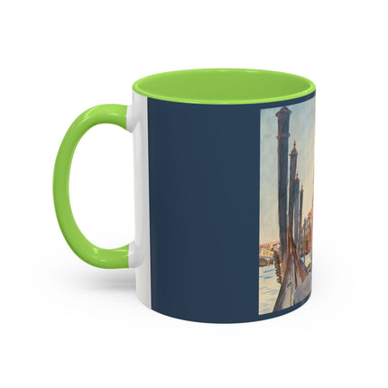 Gondola Moorings on the Grand Canal by John Singer Sargent Colorful Mugs (11oz, 15oz)