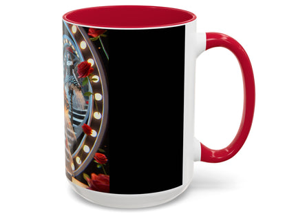 Halloween Witch Through the Mirror Colorful Mugs (11oz, 15oz)