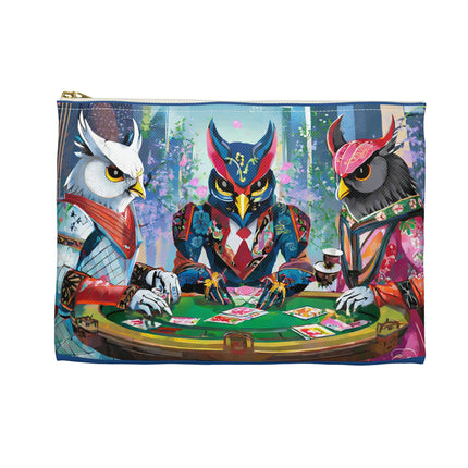Cyberpunk Owl & Raven Pencil Case