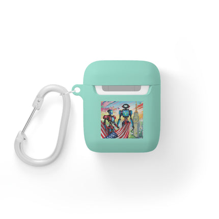 High Fashion Cyberpunk CIA Robots AirPods Case Cover