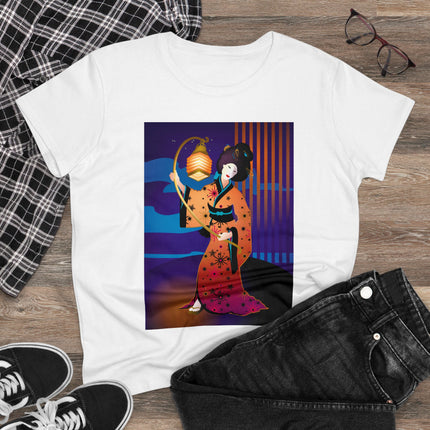 The Enchanting Geisha Women's Midweight Cotton Tee