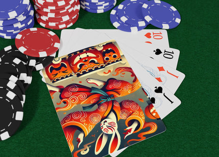 Jack-O’-Lantern Drums & The Kabuki Rabbit Playing Cards