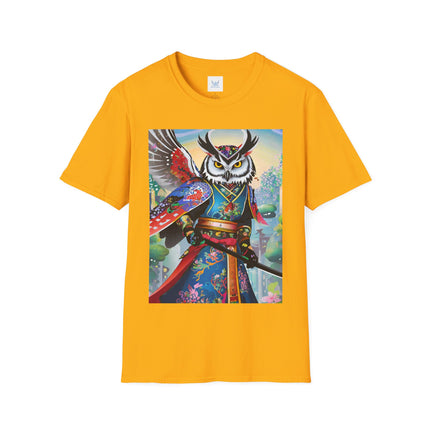 Cyberpunk Samurai Owl Softstyle T-Shirt