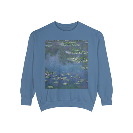 Water Lilies by Claude Monet Unisex Garment-Dyed Sweatshirt