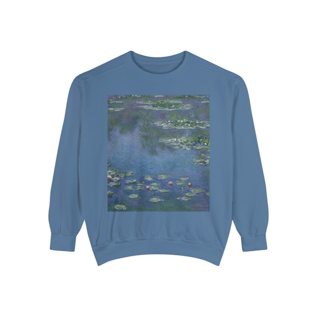 Water Lilies by Claude Monet Unisex Garment-Dyed Sweatshirt