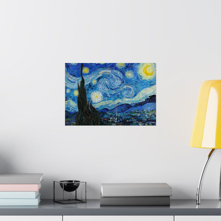 The Starry Night by Vincent Van Gogh Matte Horizontal Posters