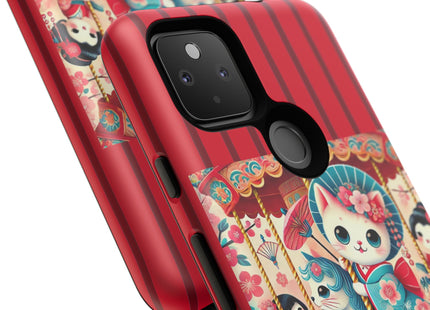 Geisha Kitten's Enchanted Carousel Phone Cases