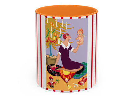 Art Deco Christmas Colorful Mugs (11oz, 15oz)