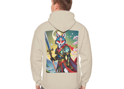 Cyberpunk Samurai Fox – Heavy Blend™ Hooded Sweatshirt