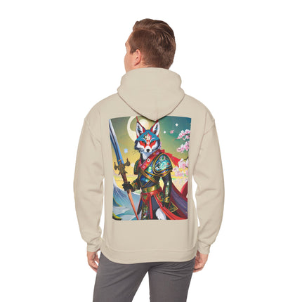 Cyberpunk Samurai Fox – Heavy Blend™ Hooded Sweatshirt