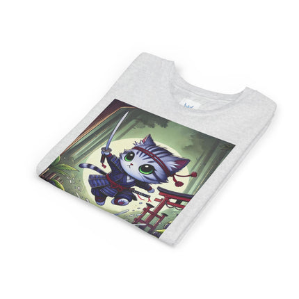 Moonlit Samurai Kitty Youth Short Sleeve Tee