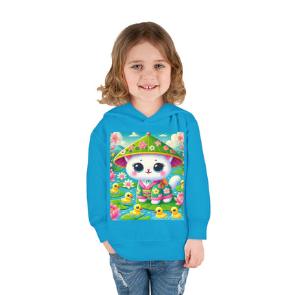 Lily Pond Stroll Toddler Pullover Fleece Hoodie