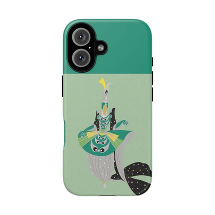 Peacock Dancer Phone Case – Opulent Glamour & Theatrical Elegance