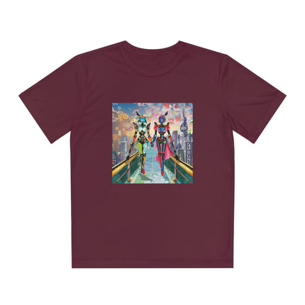 Cyber Punk Robot Models Youth Competitor Tee