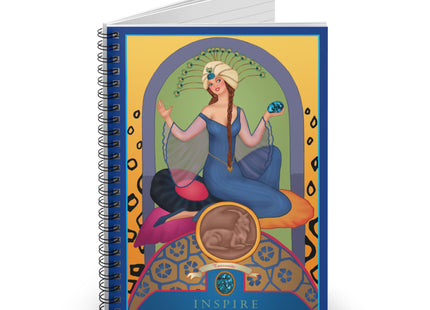 December & Tanzanite (from the Gem Series) by Sofia Chiostri Spiral Notebook - Ruled Line