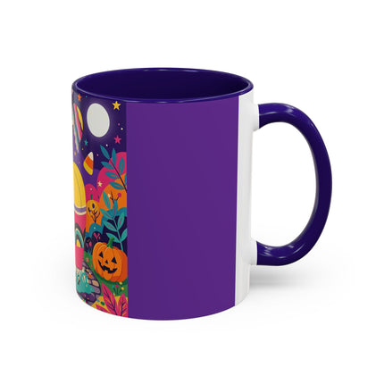 🌙🎃 The Lady Of Moonbeam Hollow Colorful Mug – Whimsical Halloween Charm