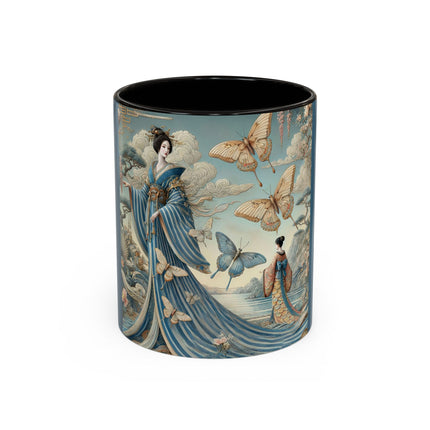 Butterfly Empress Colorful Mug – Graceful Butterflies & Timeless Elegance