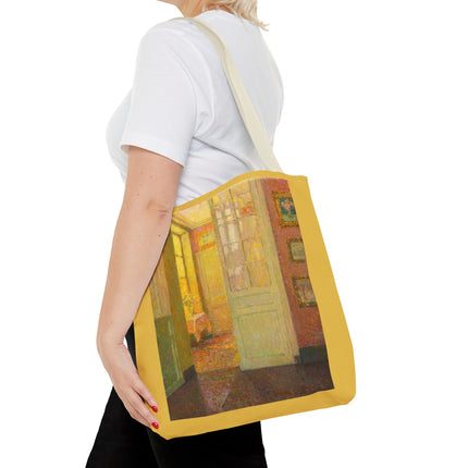 Interior, Window Light by Henri Le Sidaner Tote Bag (AOP)