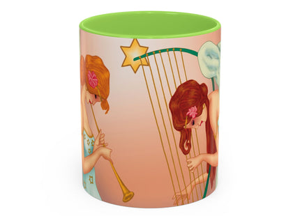 Heavenly Angel Duet Colorful Mugs (11oz, 15oz)