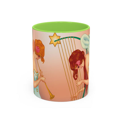 Heavenly Angel Duet Colorful Mugs (11oz, 15oz)