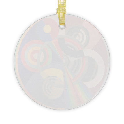 Rythme No. 1 by Robert Delaunay Glass Ornament Glass Ornament