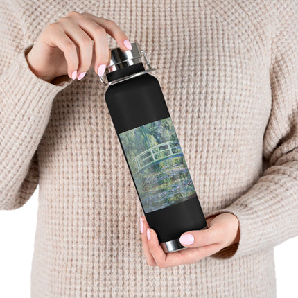 Water Lilies and Japanese Bridge by Claude Monet Copper Vacuum Insulated Bottle, 22oz