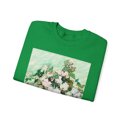 Roses by Vincent Van Gogh Heavy Blend™ Crewneck Sweatshirt