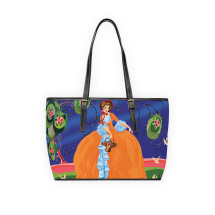Spring Whispers PU Leather Shoulder Bag