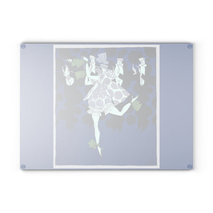 Where is my boy tonight by Ralph Barton Glass Cutting Board