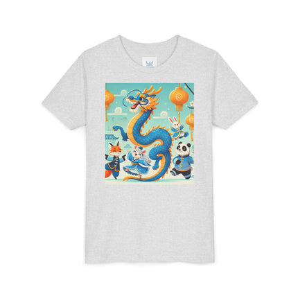 Blue & Gold Dragon Festival Parade Youth Short Sleeve Tee