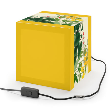 Clerodendrum & Rudbeckia by Tanigami Kônan Light Cube Lamp