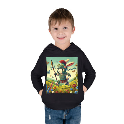 Rabbit Gladiator Toddler Pullover Fleece Hoodie