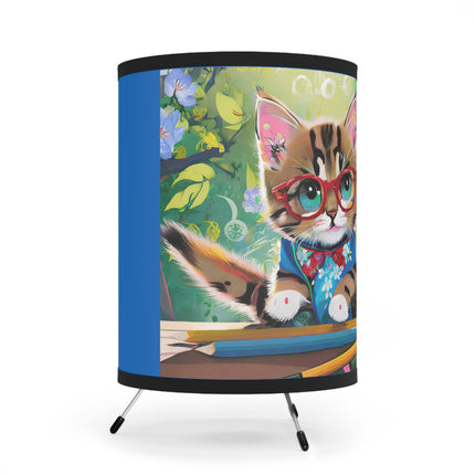 Kitten Scholars Tripod Lamp