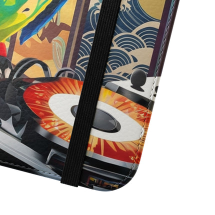 🎧🦜 Parrot DJ Flip Case – Neon Beats & Cyber Groove