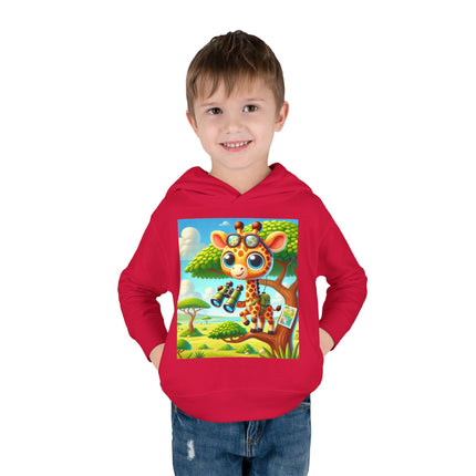 Giraffe Lookout Toddler Pullover Fleece Hoodie