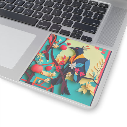 Curious Crow Kiss-Cut Stickers (4 Sizes)
