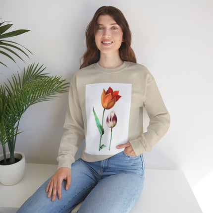 Tulip by Anselmus Boëtius de Boodt Heavy Blend™ Crewneck Sweatshirt