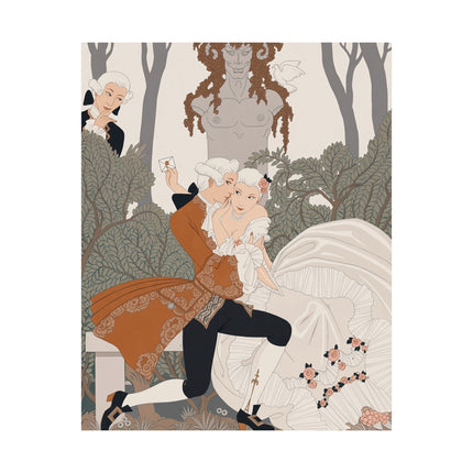💌🌹 Shhh! Matte Vertical Poster – George Barbier Art Deco Secret Romance