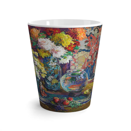 Fish, Fruits, and Flowers by Kathryn E. Cherry Latte Mug