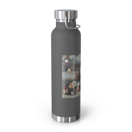 A Bar at the Folies-Bergère by Edouard Manet Copper Vacuum Insulated Bottle, 22oz