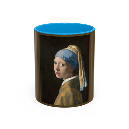 Girl with a Pearl Earring by Johannes Vermeer Colorful Mugs (11oz, 15oz)