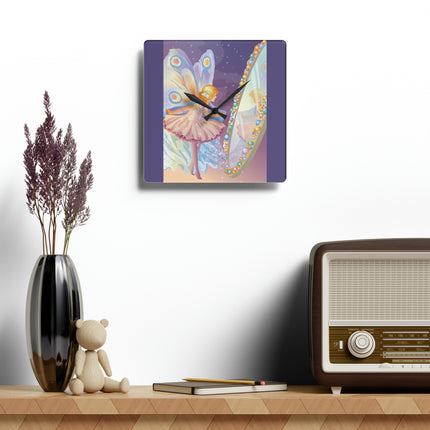 Reflections of Enchantment Acrylic Wall Clock, Round and Square