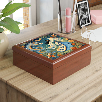 Fairy Waltz in the Butterfly Garden Jewelry Box