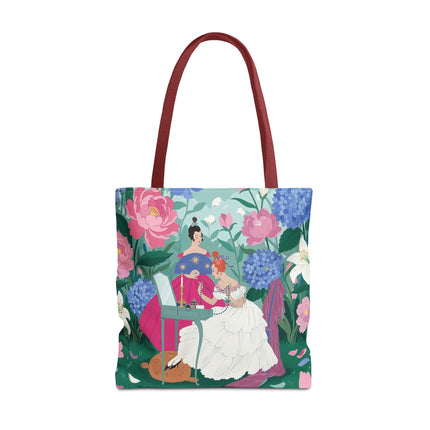 🌸🕯️ The Ladies Of The Enchanted Garden Vanity Tote Bag – Art Deco Floral Elegance