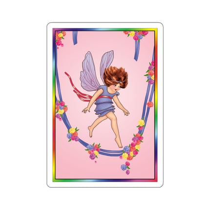 A Playful Fairy Jumps Rope Kiss-Cut Stickers (4 Sizes)