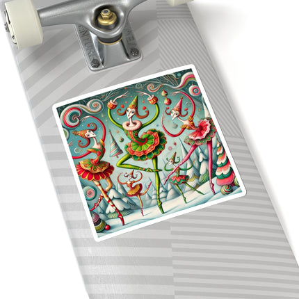 Christmas Ballet of the Absurd Kiss-Cut Stickers (4 Sizes)