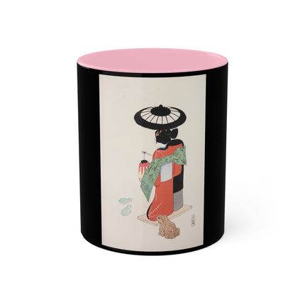 Illustrations of Japanese Toys Pl.020 by Kawasaki Kyosen Colorful Mugs, 11oz