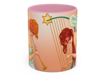 Heavenly Angel Duet Colorful Mugs (11oz, 15oz)