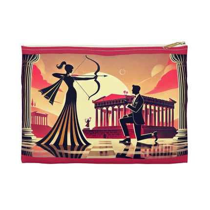 Art Deco Valentine's Romance Accessory Pouch