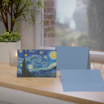 The Starry Night by Vincent Van Gogh Greeting Cards (1, 10, 30, and 50pcs)
